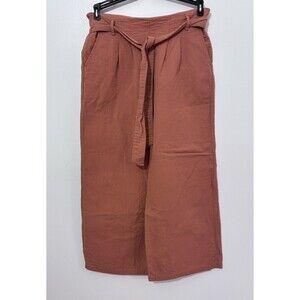 BP Rust Brown Paper Bag Pants Size Medium Cropped